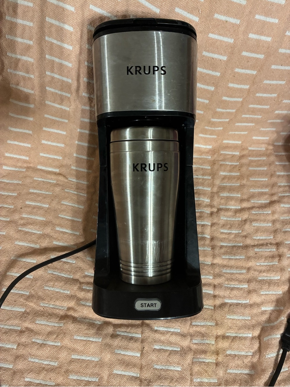 KRUPS Stainless Steel Single-Serve Coffee Brewer - Silver/Black
